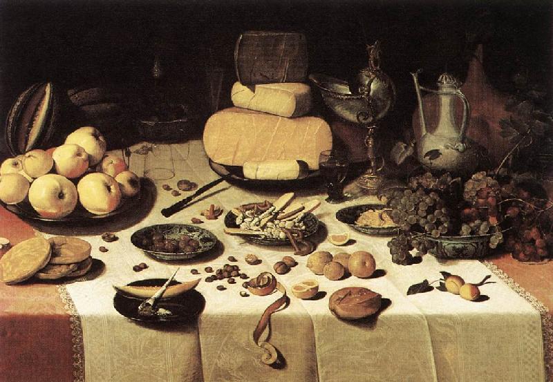 DIJCK, Floris Claesz van Laid Table dgh oil painting image